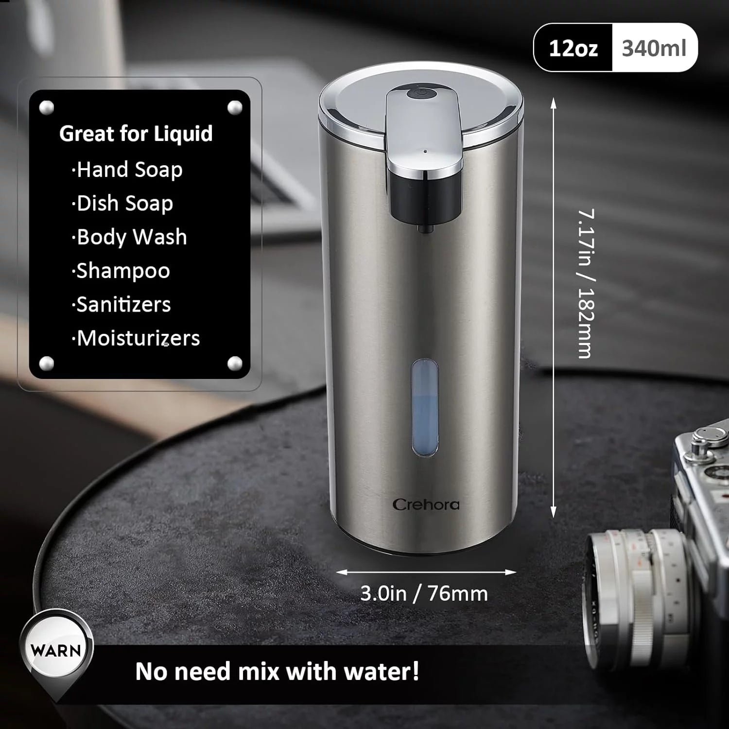 Automatic Soap Dispenser, Touchless Hand Free Soap Dispenser