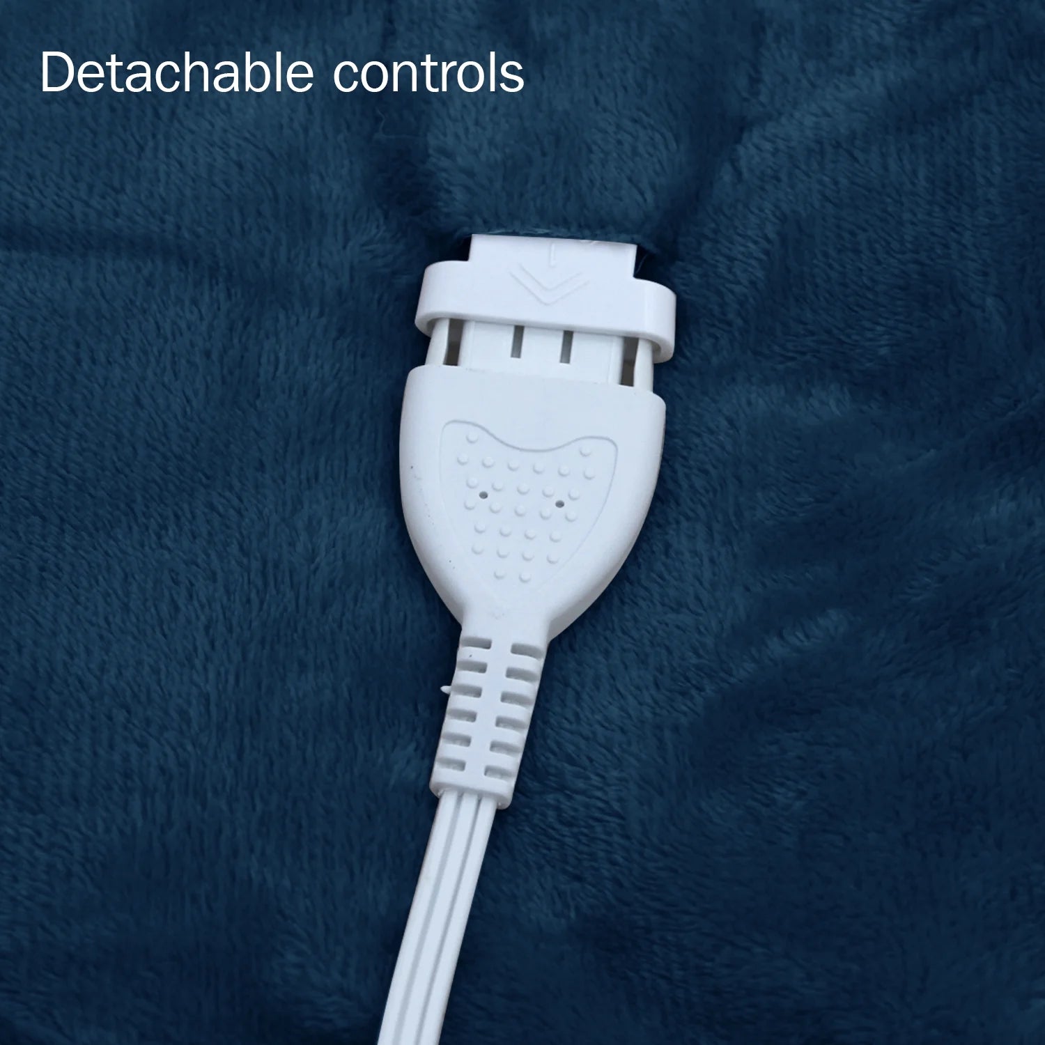 Heated Blanket Twin Navy Electric Blanket Throw with 10 Heat Settings/Safety 10 Hours Auto-Off Dual Controllers 62"X84"