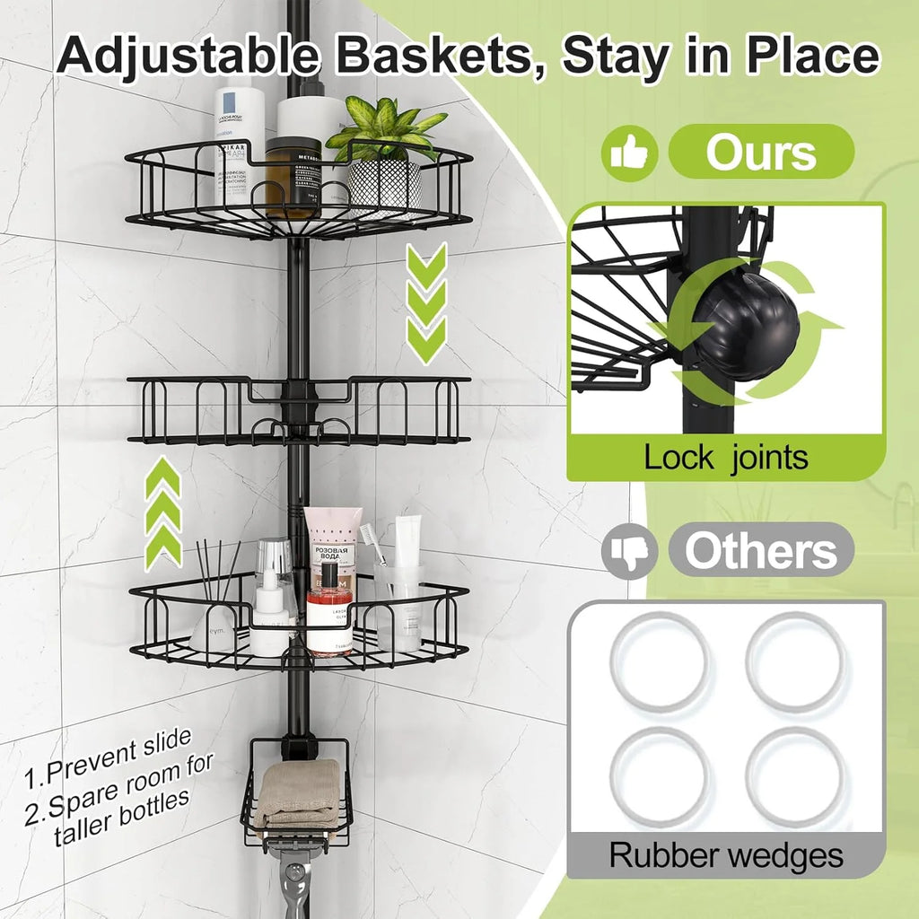Corner Shower Caddy Tension Pole