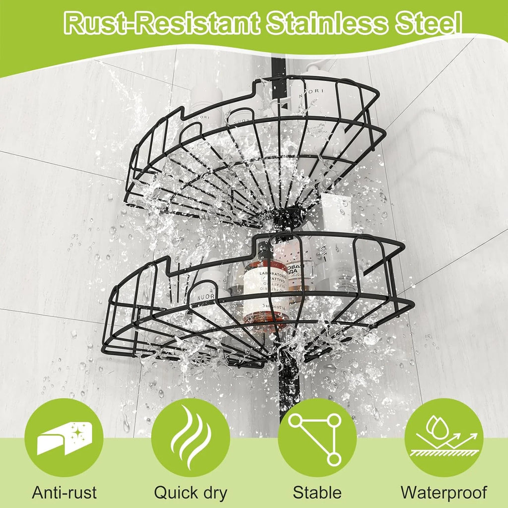 Corner Shower Caddy Tension Pole