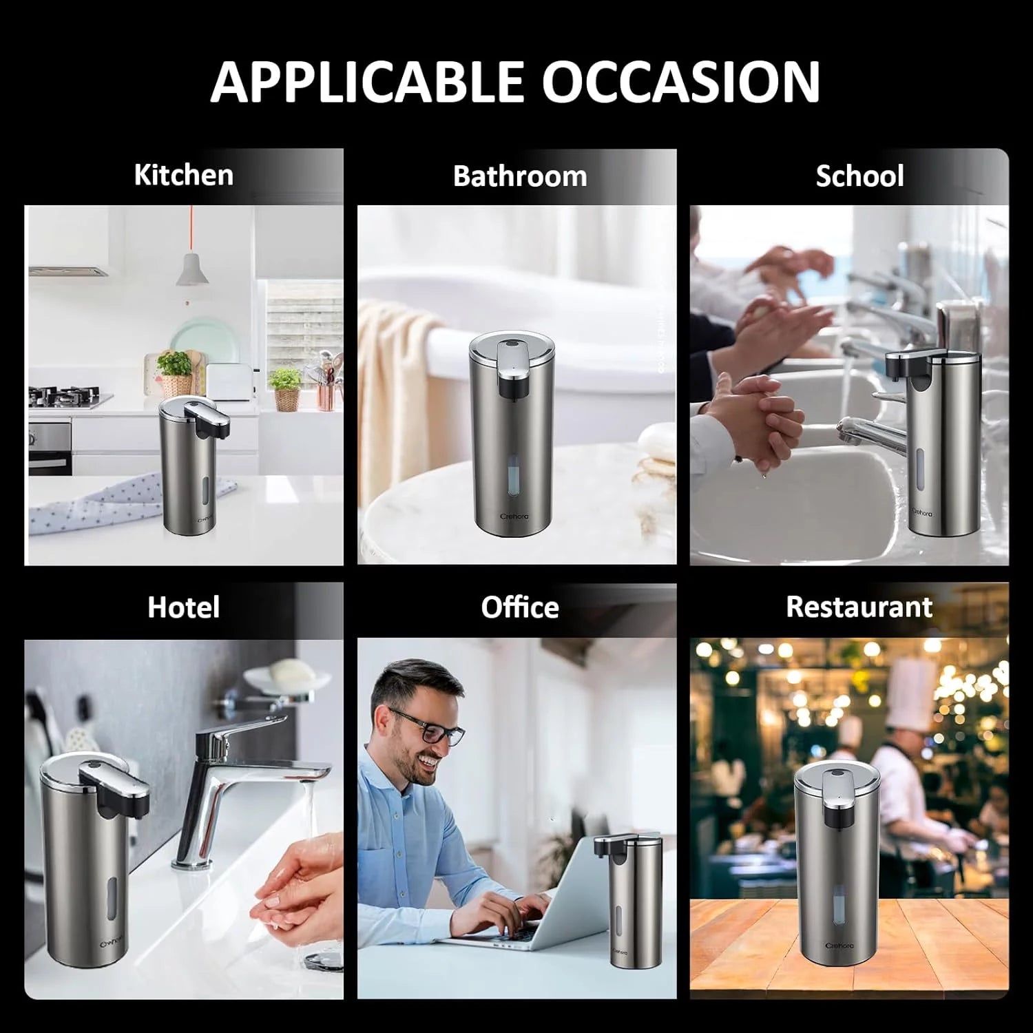 Automatic Soap Dispenser, Touchless Hand Free Soap Dispenser